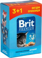 Photos - Cat Food Brit Premium Pouches Kitten 4 pcs 