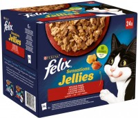 Photos - Cat Food Felix Sensations Jellies Rural Flavors in Jelly 24 pcs 