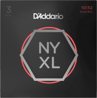 Strings DAddario NYXL Nickel Wound 10-52 (3-Pack) 