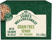 Photos - Cat Food James Wellbeloved Senior Cat Salmon in Jelly 12 pcs 