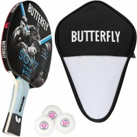 Photos - Table Tennis Bat Butterfly Timo Boll SG77 + Cover + R40+ balls 3 pcs 