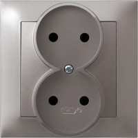 Photos - Socket Ospel Impresja GP-2Y/23 gray