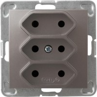 Photos - Socket Ospel Impresja GP-3Y/m/23 gray