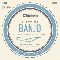 Photos - Strings DAddario Stainless Steel Banjo 10-20 