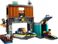 Construction Toy Lego Police Speedboat and Crooks Hideout 60417 