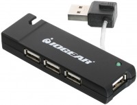 Photos - Card Reader / USB Hub IOGEAR 4-port Hi-Speed USB 2.0 Hub 