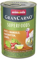 Photos - Dog Food Animonda GranCarno Superfoods Turkey/Chard 400 g 1