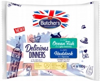 Photos - Cat Food Butchers Delicious Dinners Ocean Fish/Haddock 4 pcs 