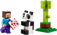 Construction Toy Lego Steve and Baby Panda 30672 
