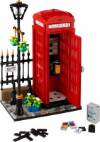 Construction Toy Lego Red London Telephone Box 21347 