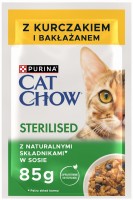 Photos - Cat Food Cat Chow Sterilised Chicken Pouch 85 g 