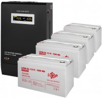 Photos - UPS Logicpower LPY-W-PSW-3000VA Plus + 4 x LPM-GL 12V 100 Ah 3000 VA