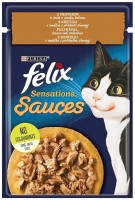 Photos - Cat Food Felix Sensations Sauces Turkey/Bacon 85 g 