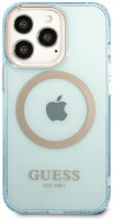 Photos - Case GUESS Gold Outline with MagSafe for iPhone 13 Pro Max 