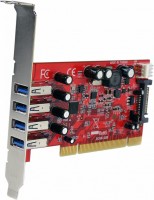 Photos - PCI Controller Card Startech.com PCIUSB3S4 