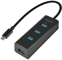 Photos - Card Reader / USB Hub Axagon HUE-S2C 