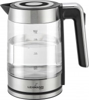 Photos - Electric Kettle Lehmann Aqua Glass 20 2200 W 1.8 L  stainless steel