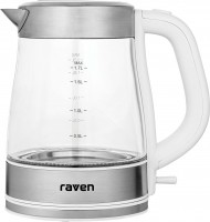 Photos - Electric Kettle RAVEN EC 027B white