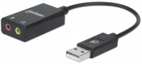 Photos - Sound Card MANHATTAN USB-A Audio Adapter 2.1 
