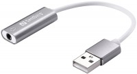 Photos - Sound Card Sandberg Headset USB converter 