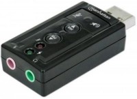 Photos - Sound Card MANHATTAN 3D Sound Adapter 7.1 