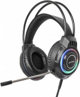 Photos - Headphones MANHATTAN RGB LED Over-Ear USB Gaming Headset 