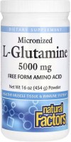 Photos - Amino Acid Natural Factors Micronized L-Glutamine 5000 mg 454 g 