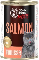 Photos - Cat Food John Dog Adult Salmon Mousse  400 g