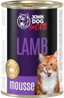 Photos - Cat Food John Dog Adult Lamb Mousse  400 g