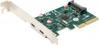 Photos - PCI Controller Card Frime ECF-PCIEtoUSB010.LP 