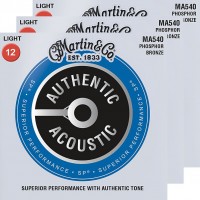 Photos - Strings Martin Authentic Acoustic SP Phosphor Bronze 12-54 (3-Pack) 