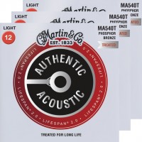 Photos - Strings Martin Authentic Acoustic Lifespan 2.0 Phosphor Bronze 12-54 (3-Pack) 