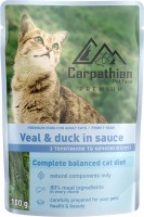 Photos - Cat Food Carpathian Adult Veal/Duck in Sauce  24 pcs