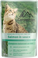 Photos - Cat Food Carpathian Adult Salmon in Sauce  24 pcs
