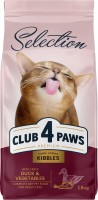 Photos - Cat Food Club 4 Paws Selection Adult Duck/Vegetables  1.5 kg
