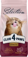 Photos - Cat Food Club 4 Paws Selection Adult Turkey/Vegetables 1.5 kg 