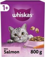 Photos - Cat Food Whiskas Adult Salmon  800 g