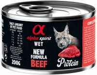 Photos - Cat Food Alpha Spirit Cat Canned Beef Protein 200 g 