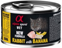 Photos - Cat Food Alpha Spirit Cat Canned Rabbit/Banana 200 g 