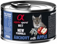 Photos - Cat Food Alpha Spirit Cat Canned Anchovy/Apple 200 g 