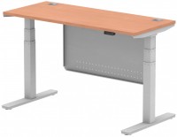 Photos - Office Desk Dynamic Air Slimline with Cable Ports with Panel (1400 mm) 
