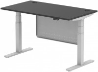 Photos - Office Desk Dynamic Air Black Series with Cable Ports with Panel (1400 mm) 
