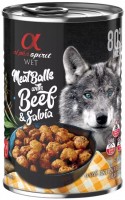 Photos - Dog Food Alpha Spirit Meat Balls with Beef/Salvia 400 g 1