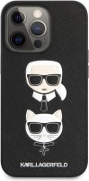 Photos - Case Karl Lagerfeld Saffiano Karl & Choupette for iPhone 13 Pro 