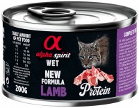 Photos - Cat Food Alpha Spirit Cat Canned Lamb Protein 200 g 
