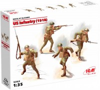 Photos - Model Building Kit ICM US Infantry (1918) (1:35) 