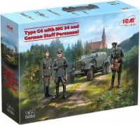 Photos - Model Building Kit ICM Type G4 with MG 34 and German Staff Personnel (1:24) 