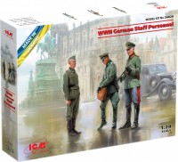 Photos - Model Building Kit ICM WWII German Staff Personnel (1:24) 