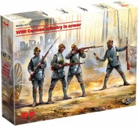 Photos - Model Building Kit ICM WWI German Infantry in Armor (1:35) 