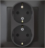 Photos - Socket Ospel Impresja GP-2YS/50 graphite